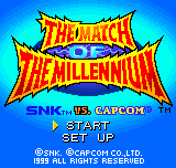 SNK vs. Capcom - The Match of the Millennium Title Screen
